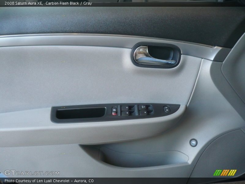 Carbon Flash Black / Gray 2008 Saturn Aura XE