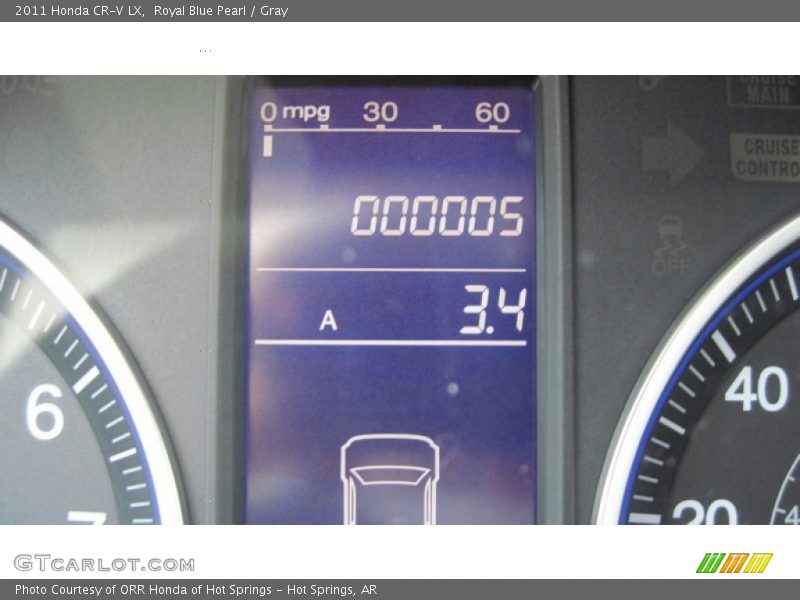 Royal Blue Pearl / Gray 2011 Honda CR-V LX