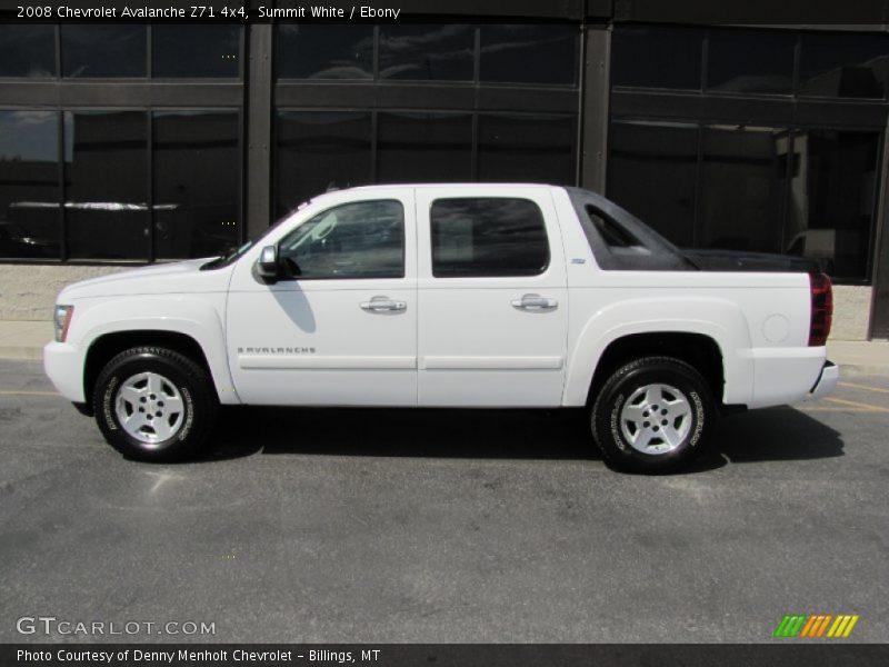 Summit White / Ebony 2008 Chevrolet Avalanche Z71 4x4