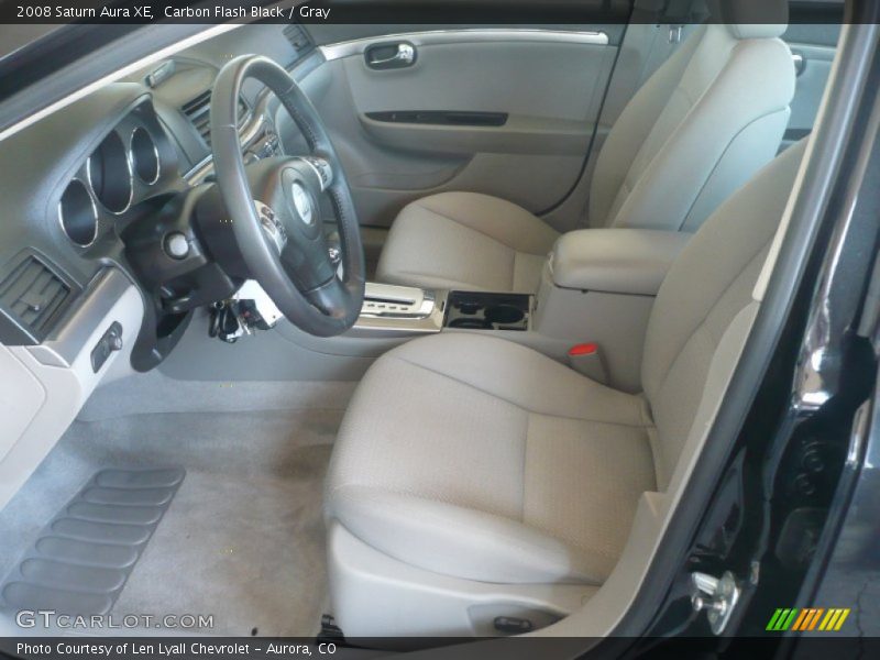 Carbon Flash Black / Gray 2008 Saturn Aura XE