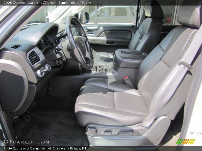 Summit White / Ebony 2008 Chevrolet Avalanche Z71 4x4