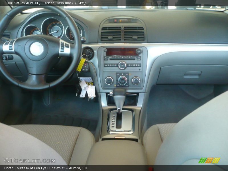 Carbon Flash Black / Gray 2008 Saturn Aura XE