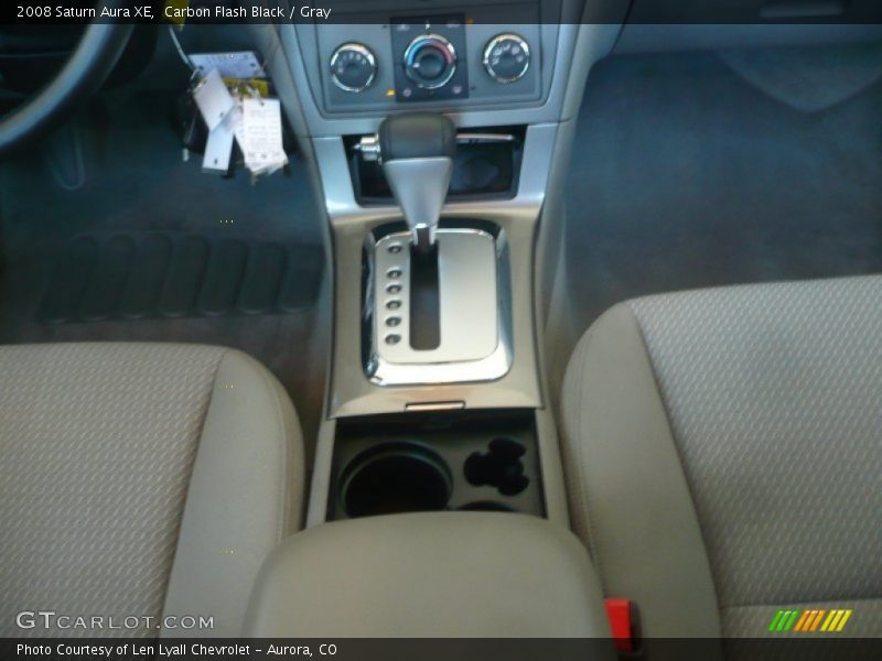 Carbon Flash Black / Gray 2008 Saturn Aura XE