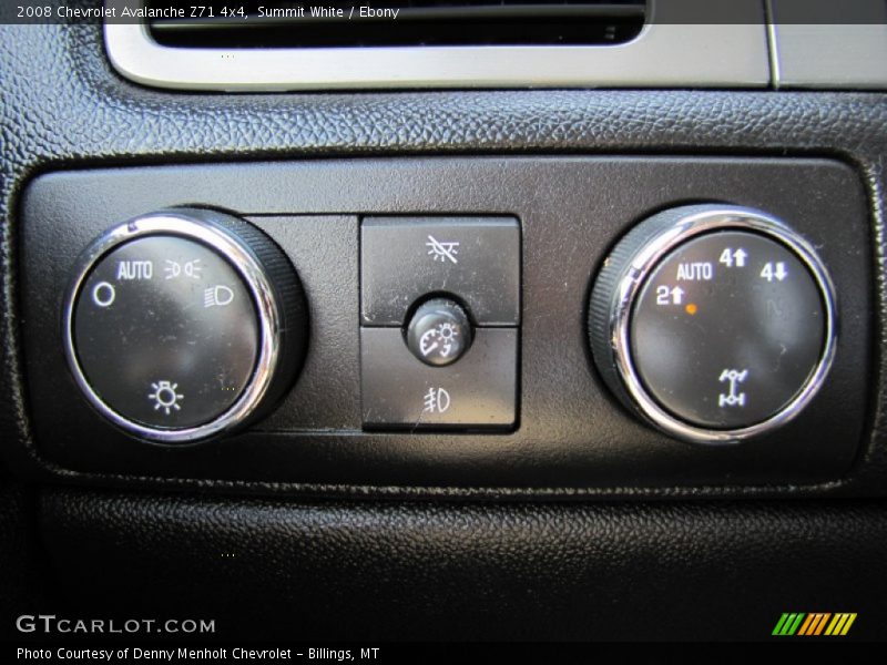 Controls of 2008 Avalanche Z71 4x4
