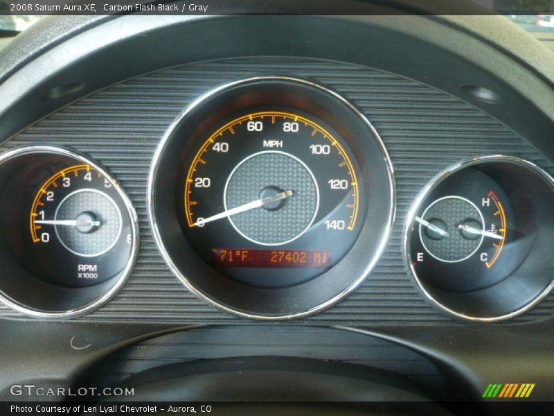 Carbon Flash Black / Gray 2008 Saturn Aura XE