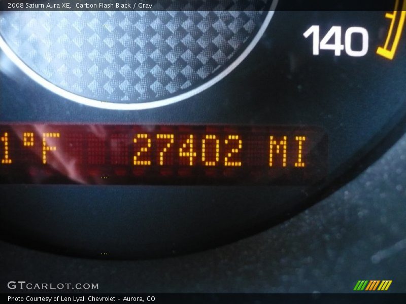 Carbon Flash Black / Gray 2008 Saturn Aura XE