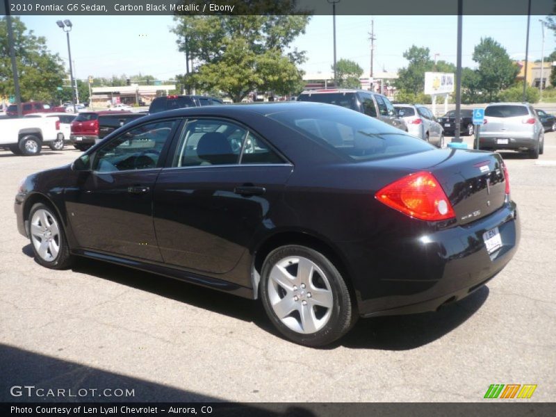 Carbon Black Metallic / Ebony 2010 Pontiac G6 Sedan