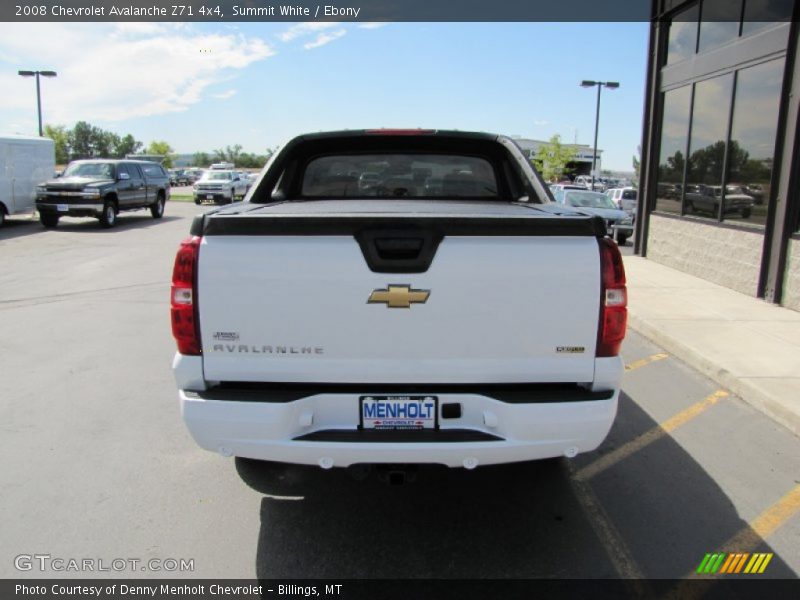 Summit White / Ebony 2008 Chevrolet Avalanche Z71 4x4