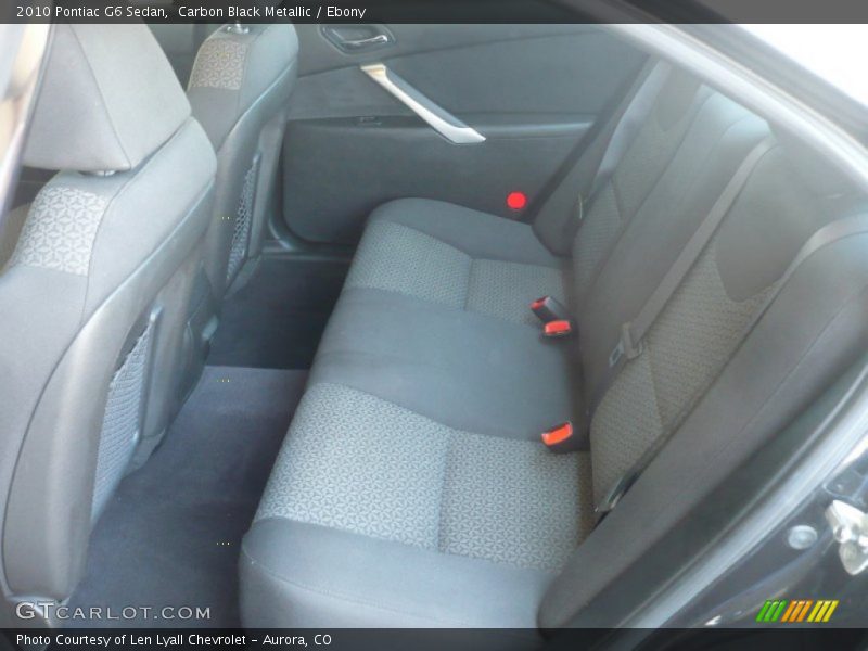 Carbon Black Metallic / Ebony 2010 Pontiac G6 Sedan