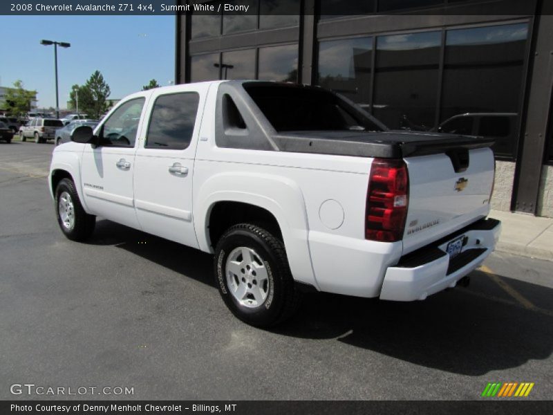 Summit White / Ebony 2008 Chevrolet Avalanche Z71 4x4