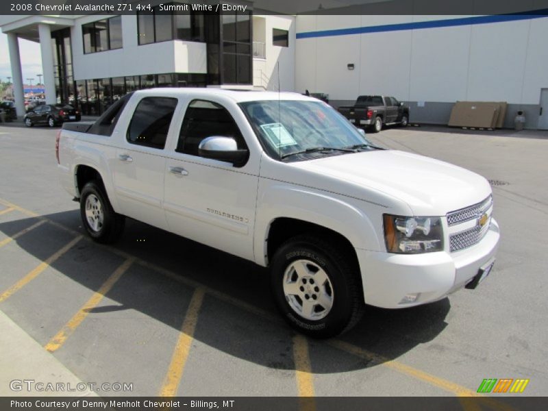 Summit White / Ebony 2008 Chevrolet Avalanche Z71 4x4