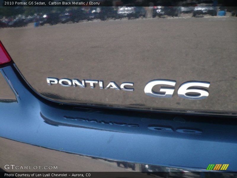 Carbon Black Metallic / Ebony 2010 Pontiac G6 Sedan