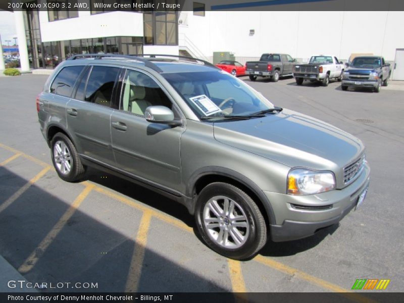 Willow Green Metallic / Taupe 2007 Volvo XC90 3.2 AWD