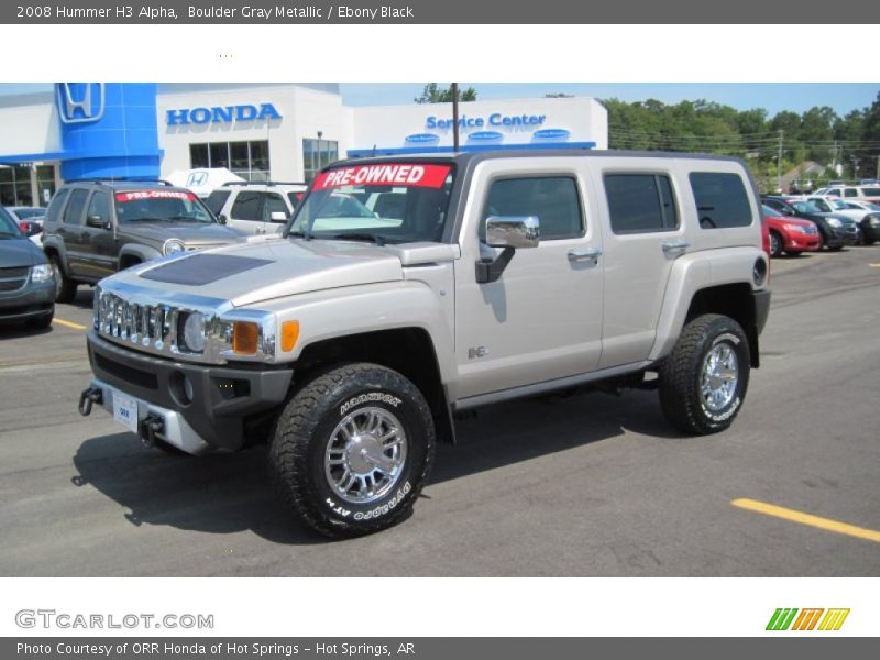 Boulder Gray Metallic / Ebony Black 2008 Hummer H3 Alpha