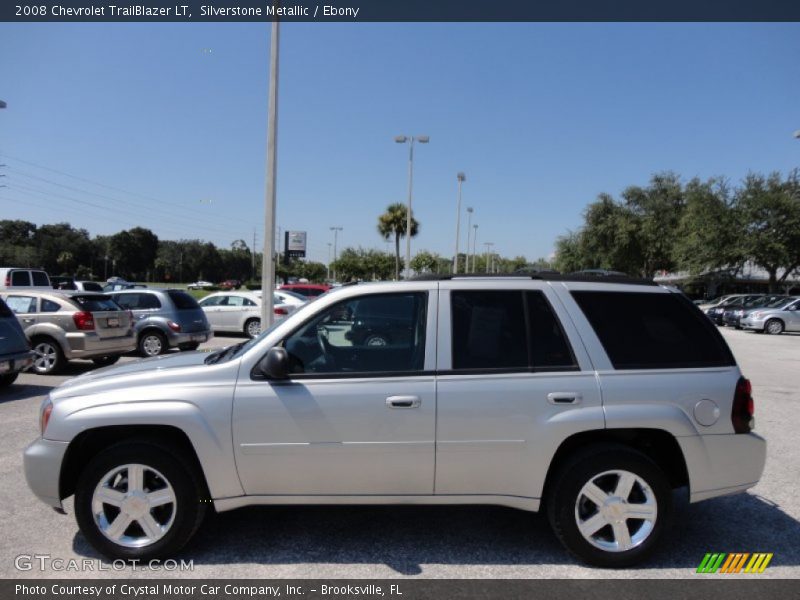 Silverstone Metallic / Ebony 2008 Chevrolet TrailBlazer LT