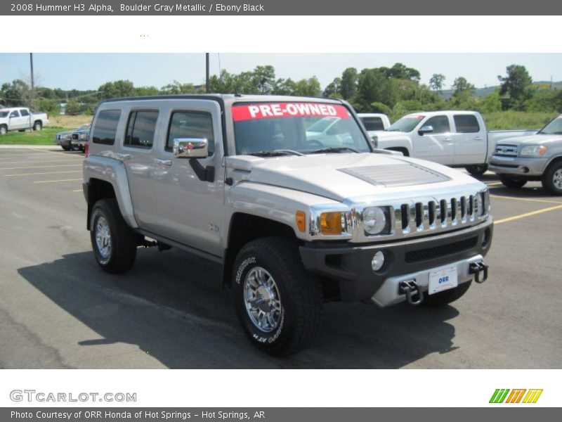Boulder Gray Metallic / Ebony Black 2008 Hummer H3 Alpha