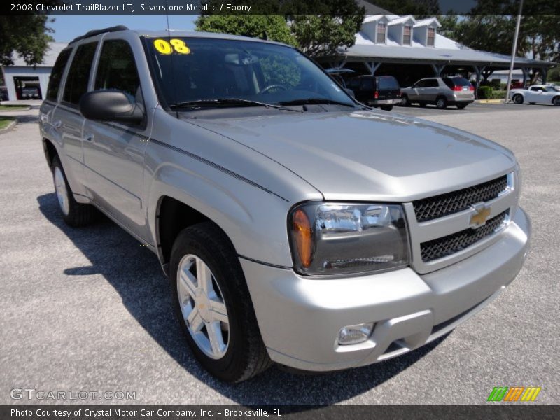 Silverstone Metallic / Ebony 2008 Chevrolet TrailBlazer LT