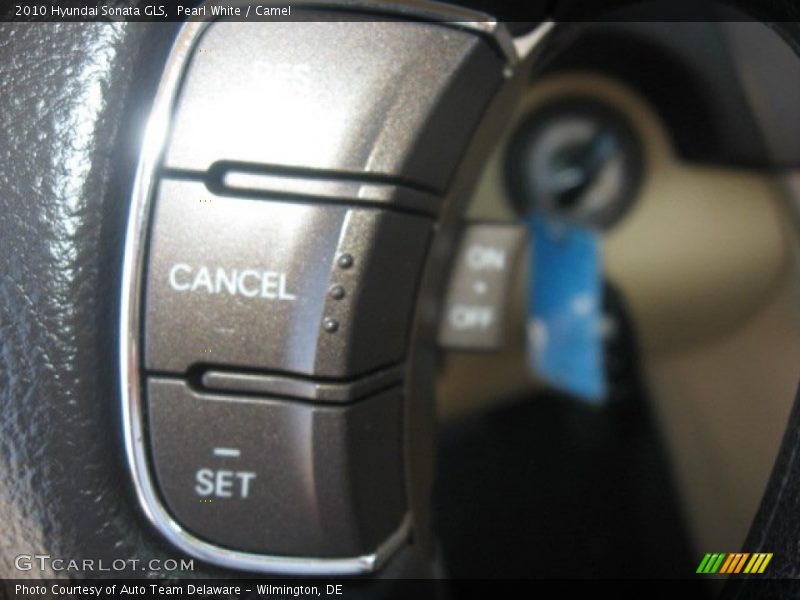 Pearl White / Camel 2010 Hyundai Sonata GLS
