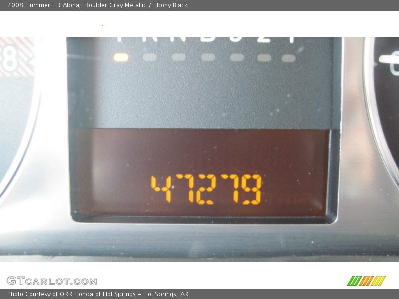 Boulder Gray Metallic / Ebony Black 2008 Hummer H3 Alpha