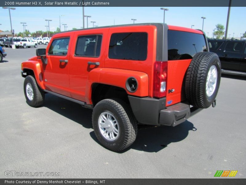 Solar Flare Metallic / Light Cashmere 2008 Hummer H3 X