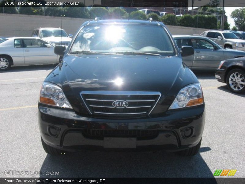 Ebony Black / Gray 2008 Kia Sorento LX