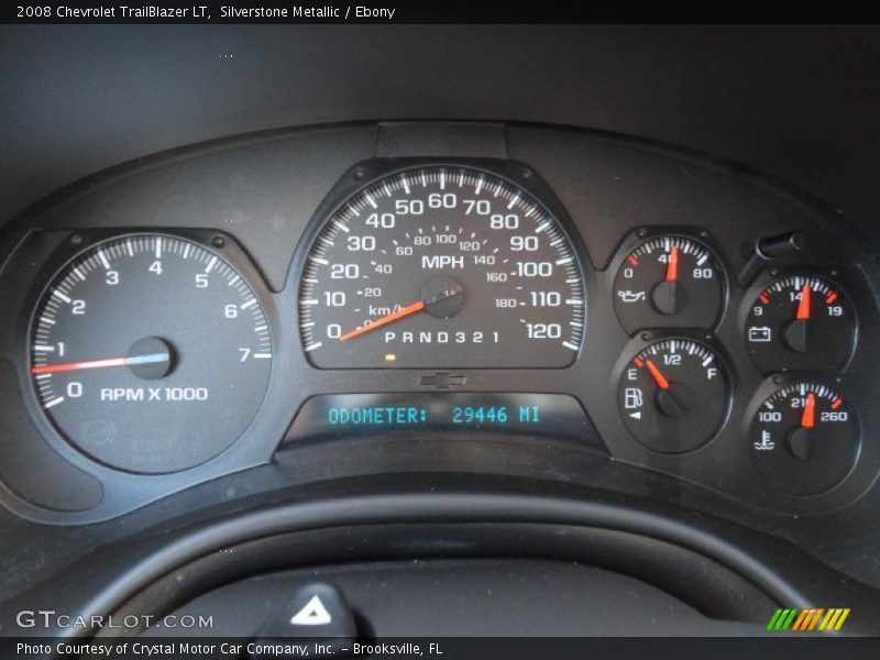 Silverstone Metallic / Ebony 2008 Chevrolet TrailBlazer LT