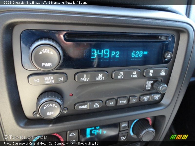 Silverstone Metallic / Ebony 2008 Chevrolet TrailBlazer LT