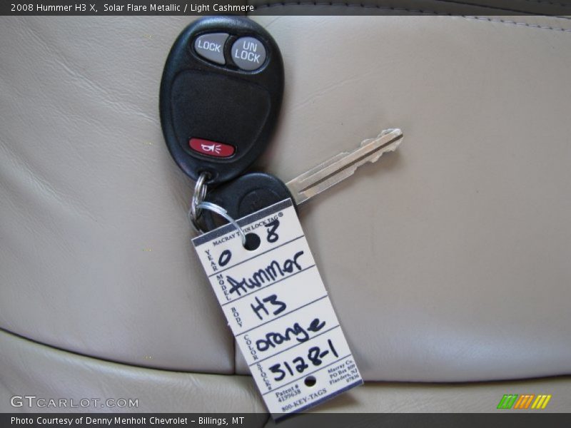 Solar Flare Metallic / Light Cashmere 2008 Hummer H3 X