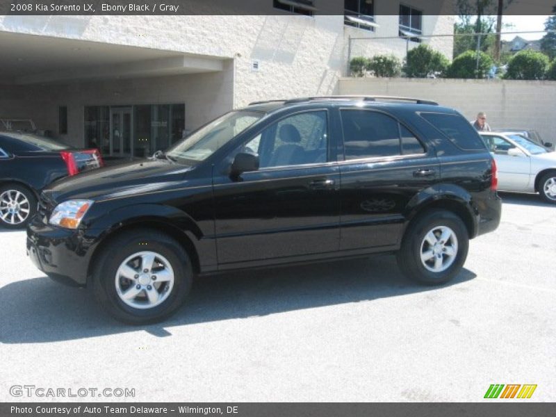 Ebony Black / Gray 2008 Kia Sorento LX