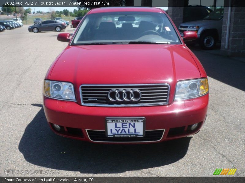 Amulet Red / Platinum 2002 Audi A6 2.7T quattro Sedan
