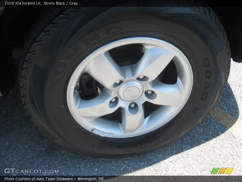 Ebony Black / Gray 2008 Kia Sorento LX