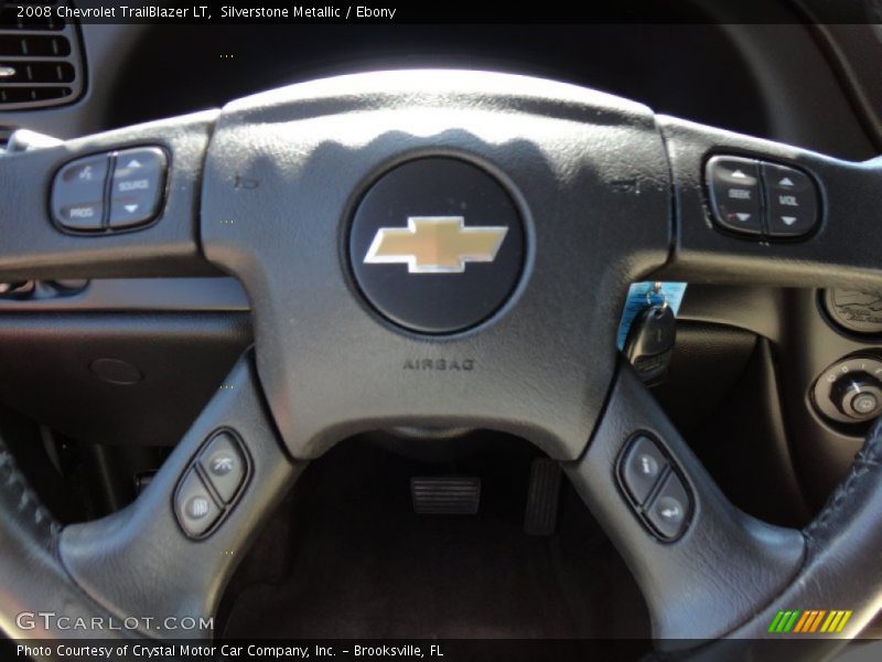 Silverstone Metallic / Ebony 2008 Chevrolet TrailBlazer LT