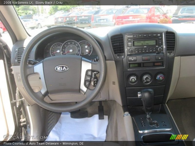 Ebony Black / Gray 2008 Kia Sorento LX