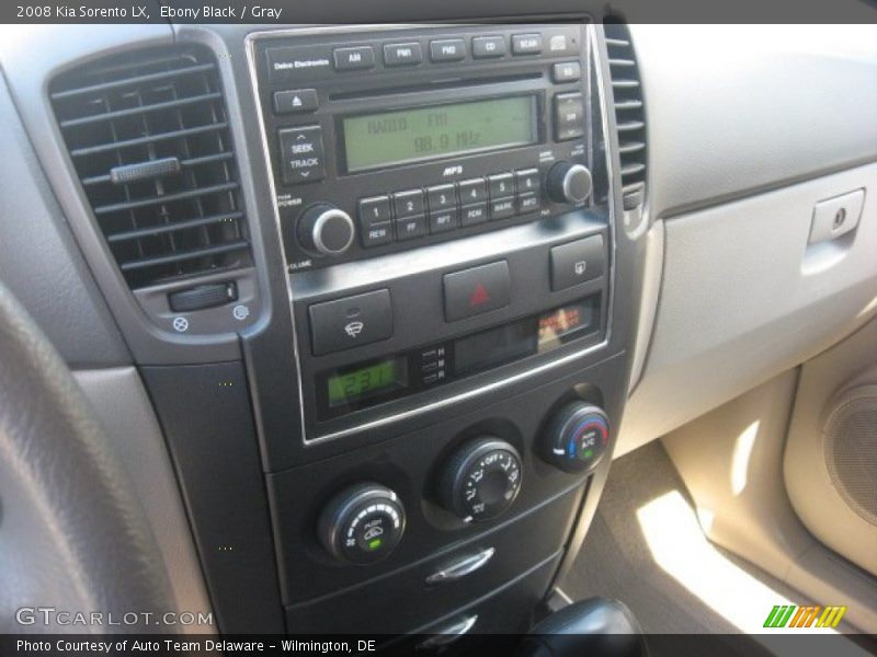 Ebony Black / Gray 2008 Kia Sorento LX