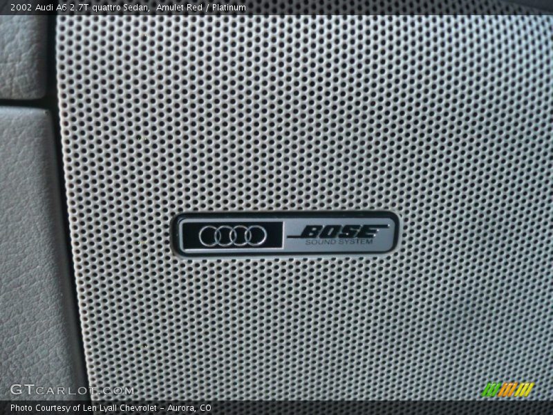 Amulet Red / Platinum 2002 Audi A6 2.7T quattro Sedan