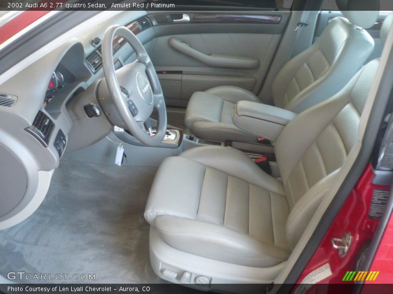  2002 A6 2.7T quattro Sedan Platinum Interior