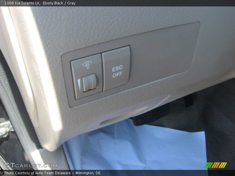 Ebony Black / Gray 2008 Kia Sorento LX