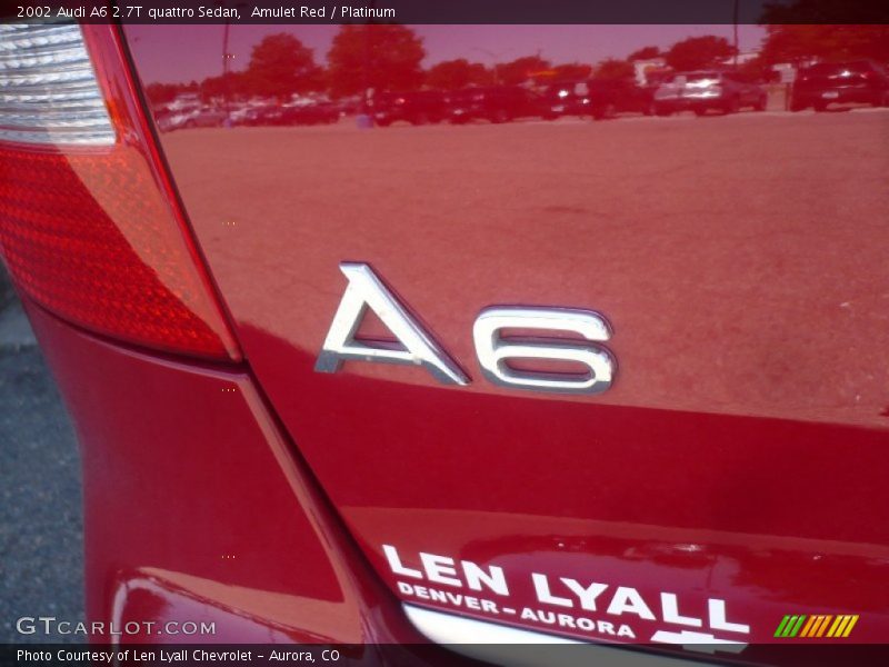 Amulet Red / Platinum 2002 Audi A6 2.7T quattro Sedan