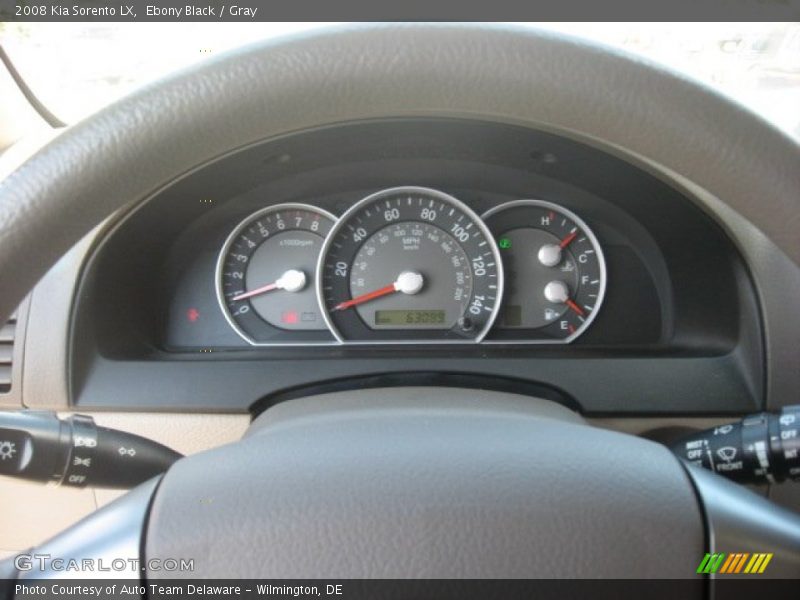 Ebony Black / Gray 2008 Kia Sorento LX