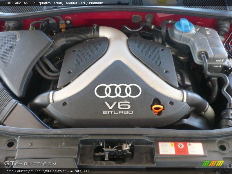  2002 A6 2.7T quattro Sedan Engine - 2.7 Liter Twin-Turbocharged DOHC 30-Valve V6