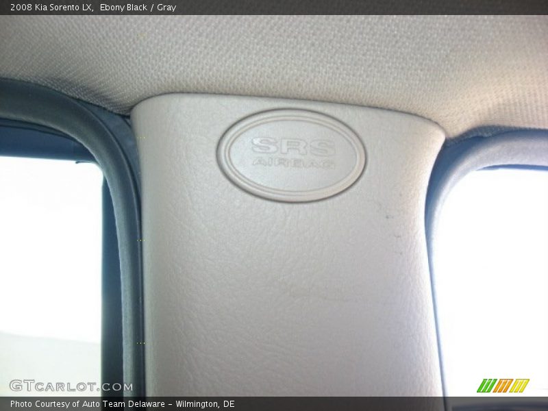 Ebony Black / Gray 2008 Kia Sorento LX