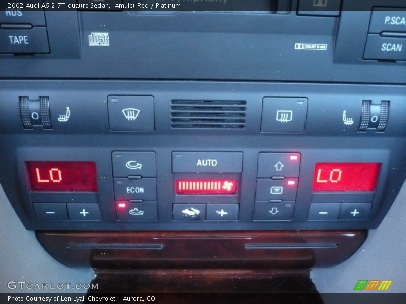 Controls of 2002 A6 2.7T quattro Sedan