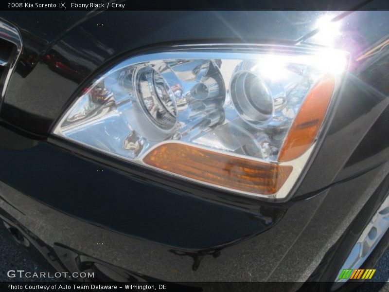 Ebony Black / Gray 2008 Kia Sorento LX