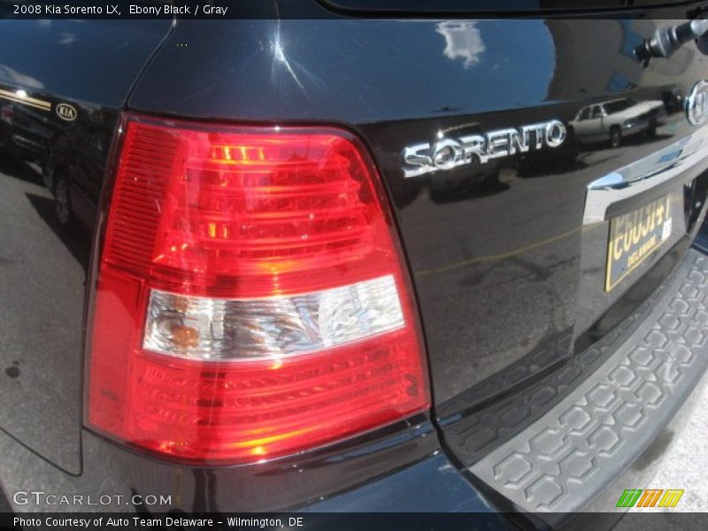 Ebony Black / Gray 2008 Kia Sorento LX