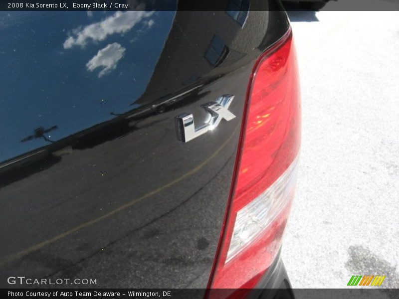 Ebony Black / Gray 2008 Kia Sorento LX