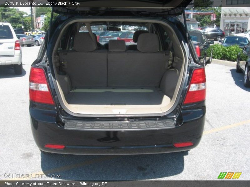 Ebony Black / Gray 2008 Kia Sorento LX