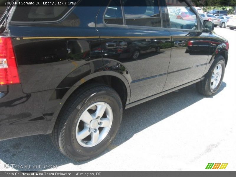 Ebony Black / Gray 2008 Kia Sorento LX