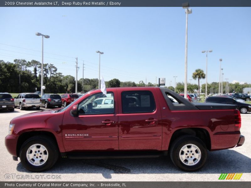 Deep Ruby Red Metallic / Ebony 2009 Chevrolet Avalanche LT