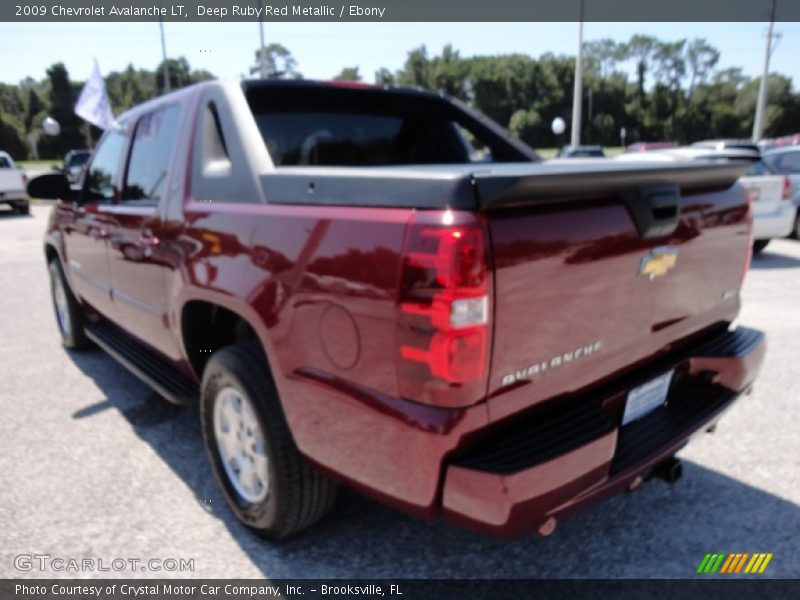 Deep Ruby Red Metallic / Ebony 2009 Chevrolet Avalanche LT