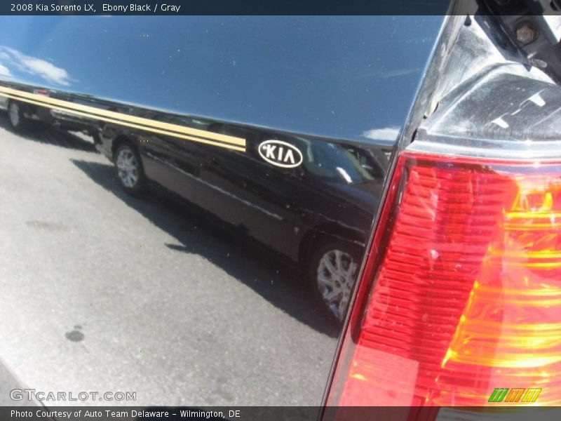 Ebony Black / Gray 2008 Kia Sorento LX